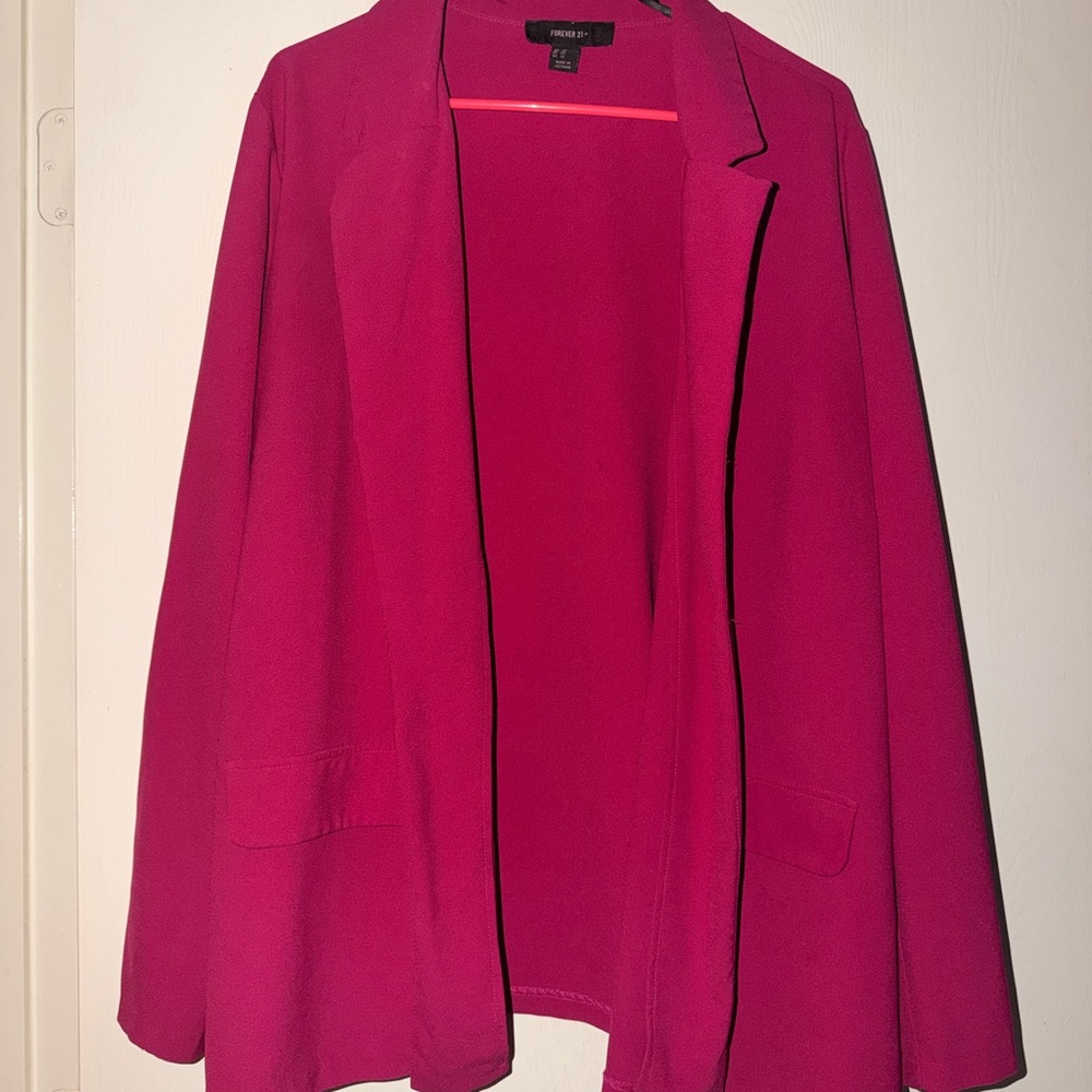 Forever 21 Vibrant Fuschia Blazer